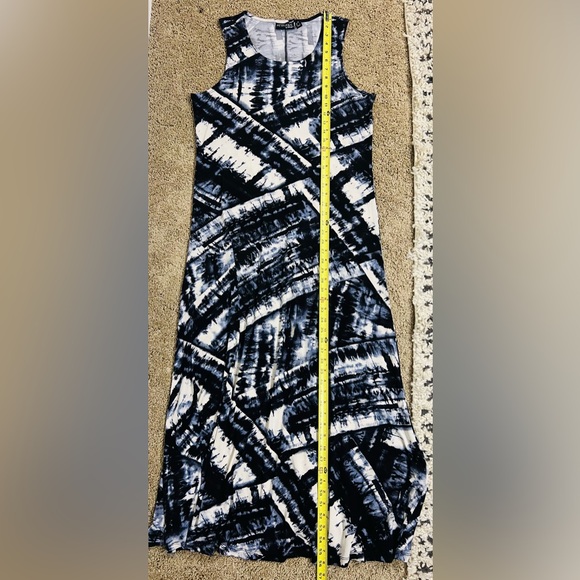 Attitudes by Renée Maxi Dress – L Black/Grey/White - Picture 7 of 15